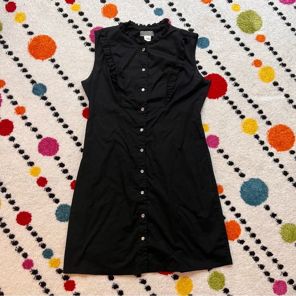 Super Cute button front sleeveless dress